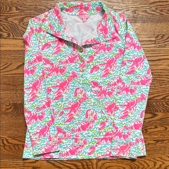 Lilly Pulitzer Lobster Print Popover - Picture 1 of 6
